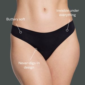 No Show Thong Black