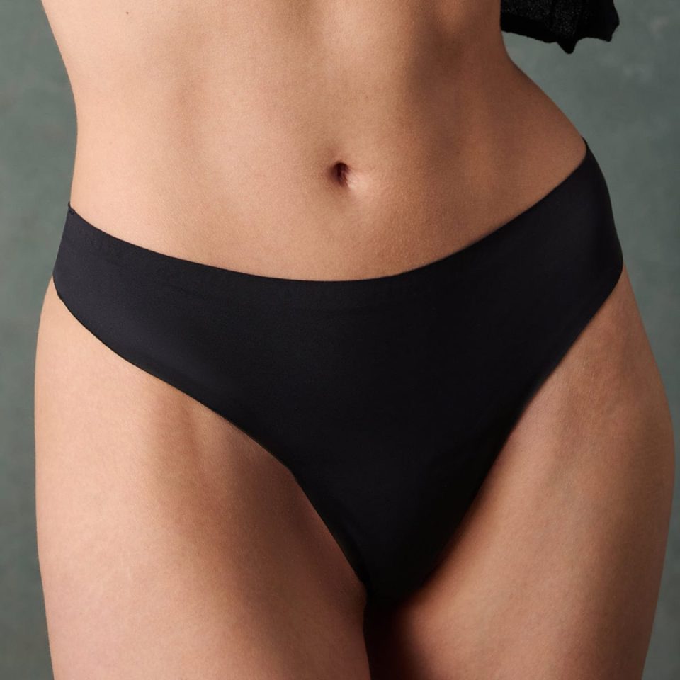 No Show Thong Black